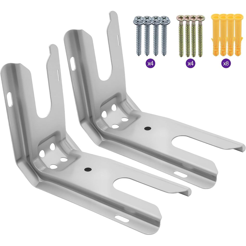 WP3801F656-51 3801F656-51 Anti Tip Bracket for Stove Floor or Wall Mount Anti Tip Bracket Compatible with Whirlpool, Ken