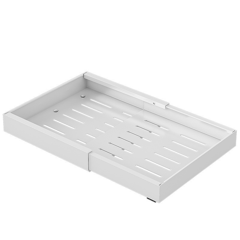 [Armazenamento Compacto] Kitchen NoPunch Shelf Expandable Drawer Under Sink Storage Rack Pia/Armário/Organizador