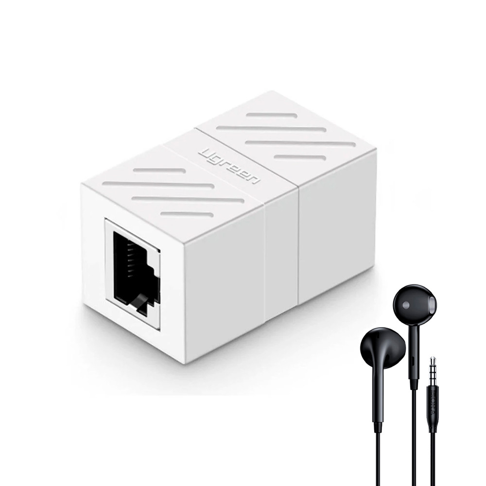Ugreen Adaptador de Rede para Rj45 1000Mbps + Fone Ouvido (K-6488-5886)