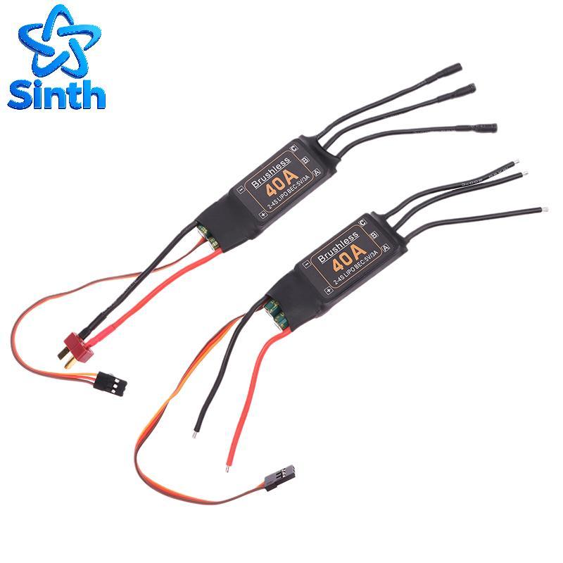 Sinth Mitoot Brushless 40A Controlador ESC De Velocidade 2-4S Com 5V 3A UBEC Para RC FPV Quadcopter Aeronave Helicóptero