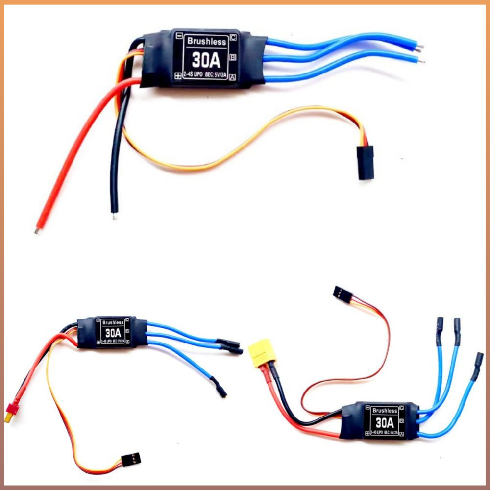 Brushless ESC , Controlador Eletrônico De Velocidade 30A 40A 2-4S , Fácil Uso 5V 3A UBEC RC Peças De Avião