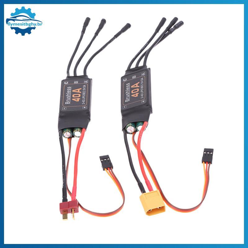 flym Mitoot Sem Escova 40A Velocidade ESC Controlador 2-4S Com 5V 3A UBEC Para RC FPV Quadcopter Aeronaves Helicóptero f