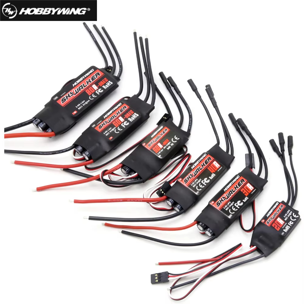 Hobbywing Skywalker V2 ESC 40A 60A 80A 120A Com UBEC-Para Modelos De Helicóptero De Asa Fixa