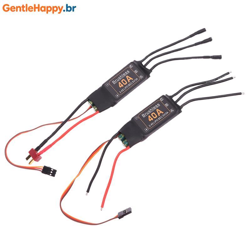 GentleHappy Mitoot Brushless 40A Controlador ESC De Velocidade 2-4S Com 5V 3A UBEC Para RC FPV Quadcopter Aeronave Helic