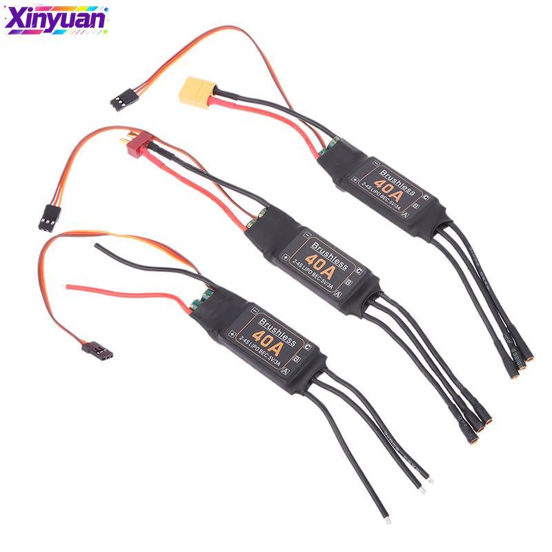 xiny Mitoot Brushless 40A Controlador ESC De Velocidade 2-4S Com 5V 3A UBEC Para RC FPV Quadcopter Aeronave Helicóptero