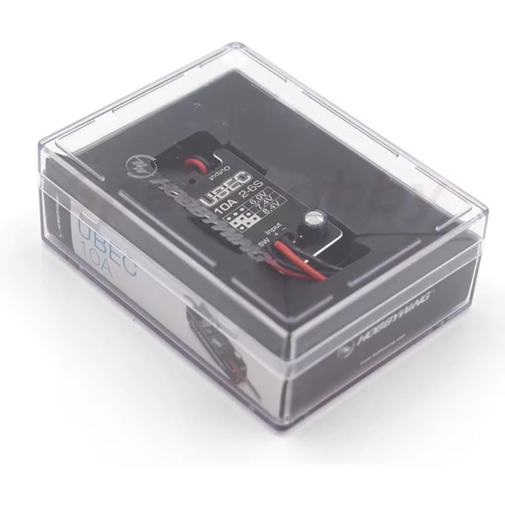 SPARKHOBBY Módulo Regulador de Tensão UBEC 10A à Prova d'Água 2-6S 6/7.4/8.4V 10A com Carcaça Metálica Ajustável para Ho