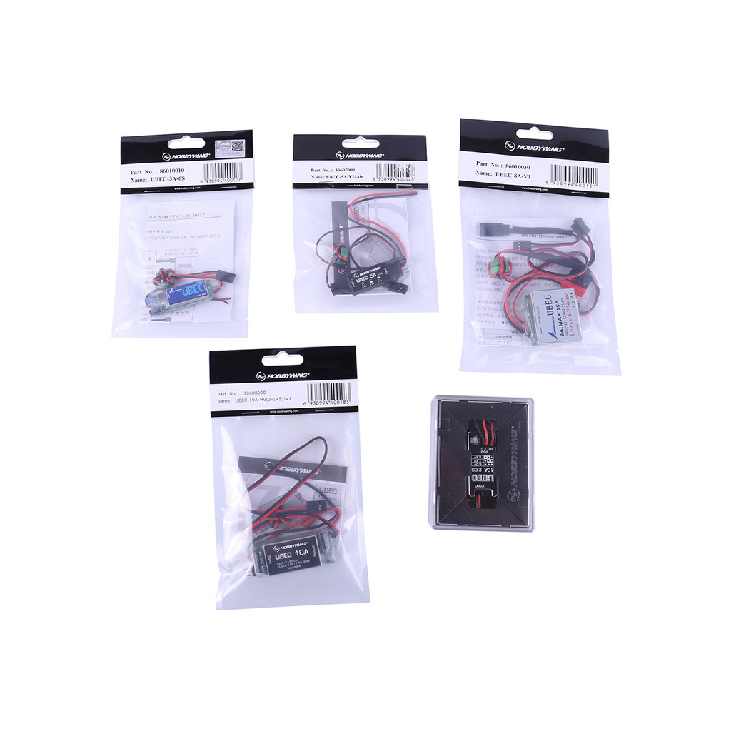 Hobbywing 3A 5A 10A 25A BEC UBEC blindagem completa Anti-interferência comutação fonte de alimentação 2-6S módulo regula