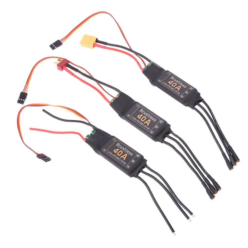 Controlador Mitoot Brushless 40A ESC 2-4S Com 5V 3A UBEC Para Helicóptero Quadricóptero RC