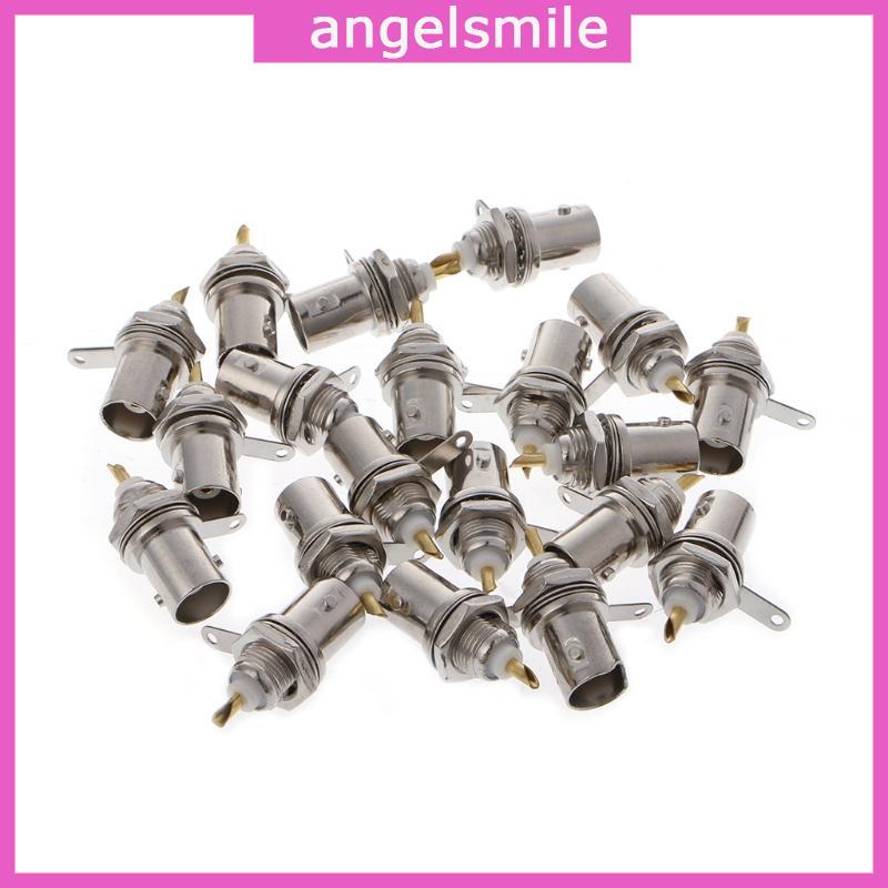 ANG 20 Pcs BNC Conectores Fêmeas Painel Mount Monitor Acessórios