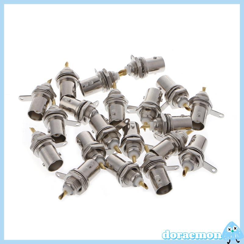 DORA 20 Pcs BNC Conectores Fêmeas Painel Chassis Mount Monitor Acessórios