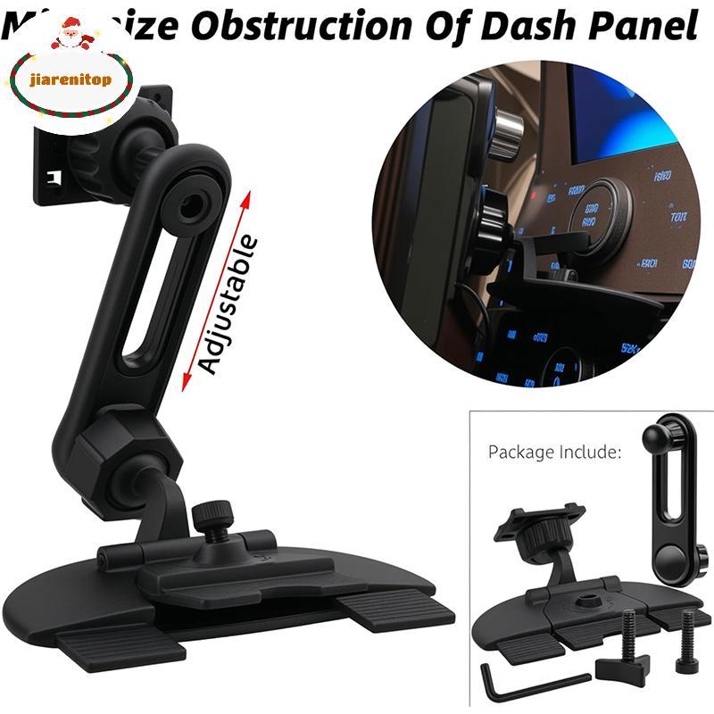 jiarenitop CD Slot Mount Para Carplay Screen 17mm Ball Joint Universal InCar Holder Monitor De 4 A 11 Polegadas Instalaç