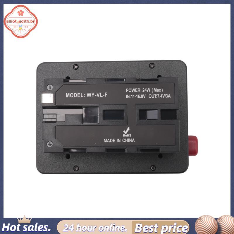 Bateria V Mount-Lock Para NP-F F550 F570 F750 F970 Conversor De Fictício Placa Adaptadora Preta Conversora D-Tap Monitor