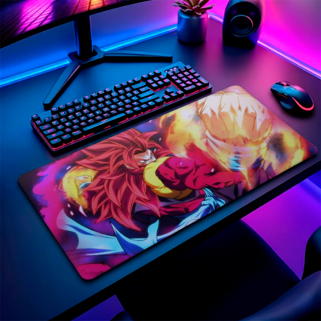 MousePad Speed Gamer Antiderrapante Bordas Costuradas Confortavel Liso Com Estampa De Dragon Ball Com Diversos Tamanhos