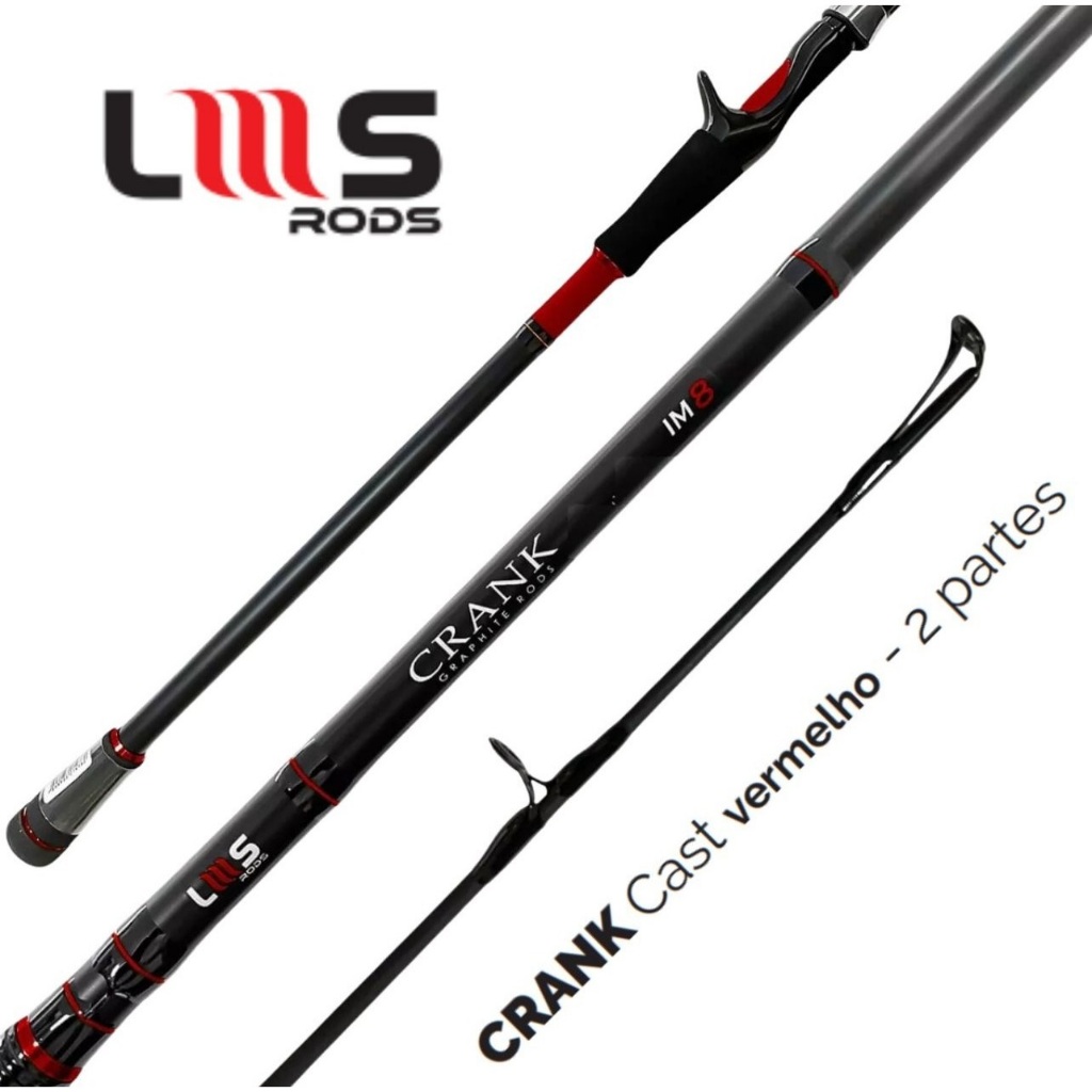 Vara Carretilha Lumis Crank Im8 2,70 M 30-60 Lb 2 P Red