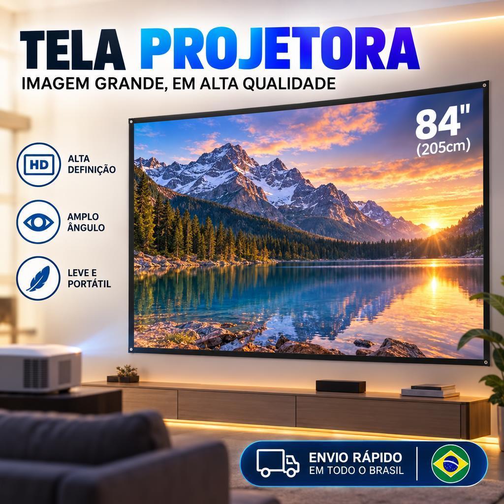 Tela De Projeção 16:9 Projection Screen 84