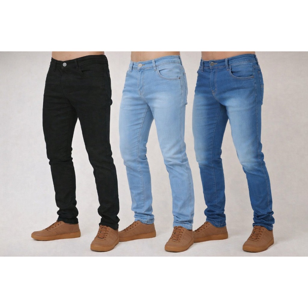 Kit Calças Jeans Masculino Linha Premium Modelo Clássico