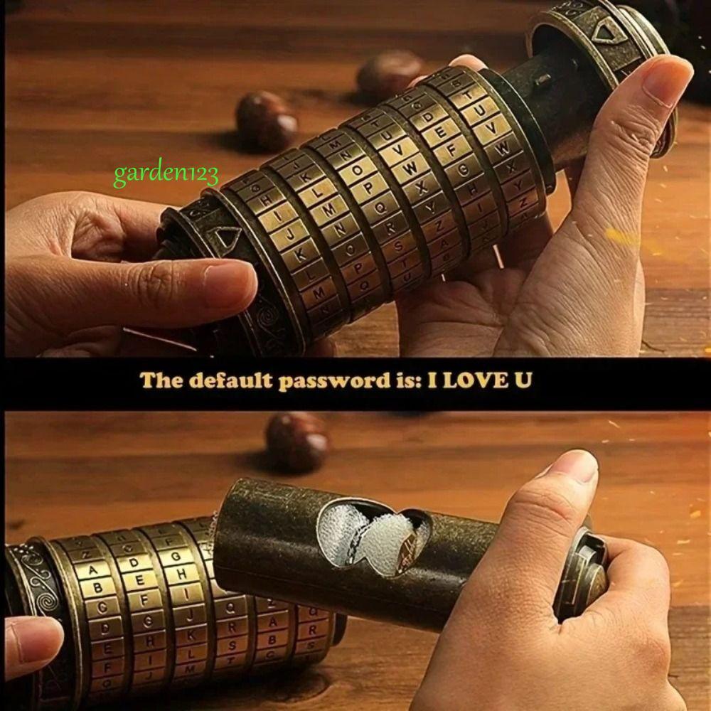 Tubo De Bloqueio De Quebra-Cabeça AGARDEN Cipher , Criativo Durável Sólido De Superfície Lisa , Elegante E Delicado