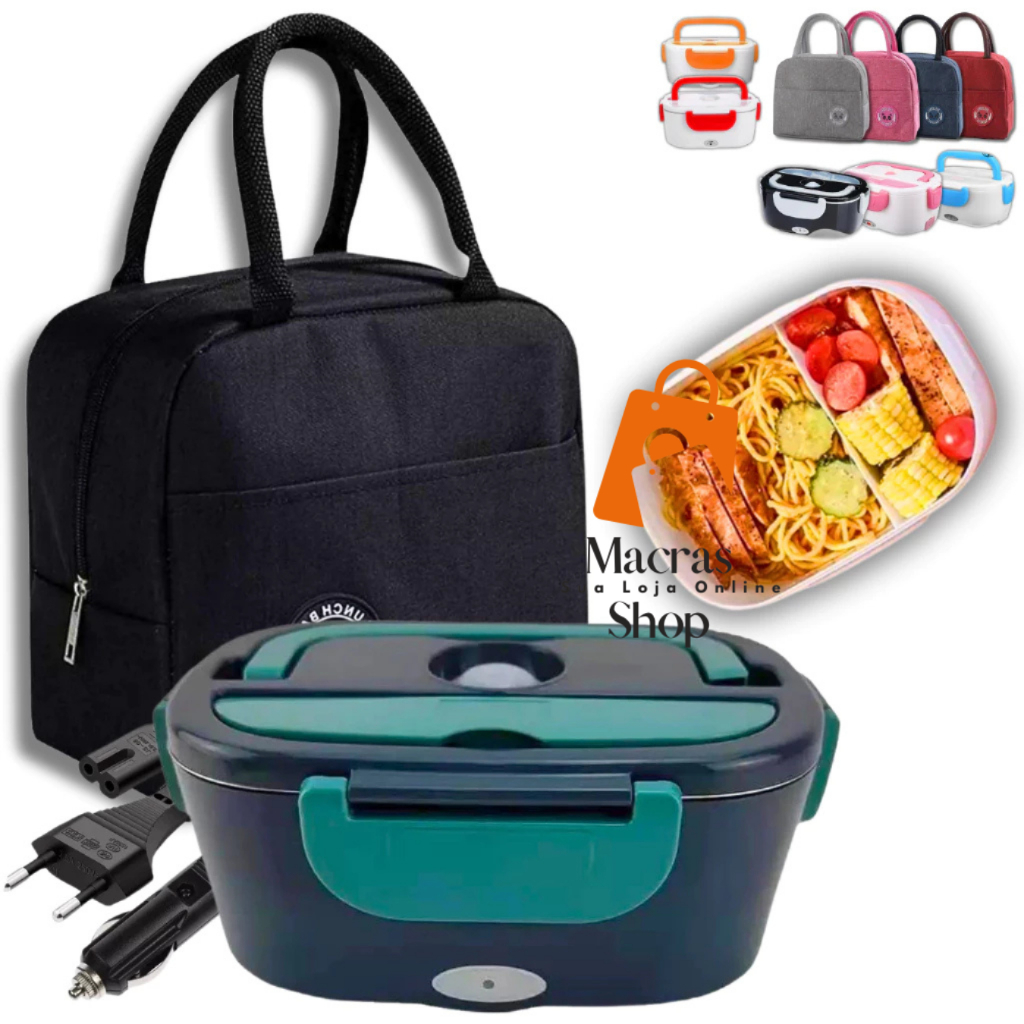 Marmita Elétrica C/Bolsa Termica P/ Carro Automoveis Caminhões Bivolt Taxi Uber