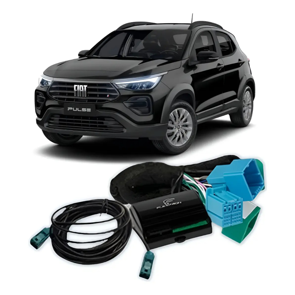 Módulo Habilitação Câmera De Ré Fiat Pulse Fastback Plug And Play Sem Invasão CANBus Com Cabo Blindado