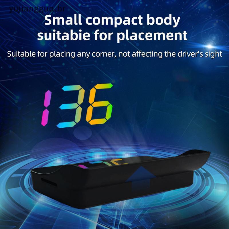 # Novo Projetor De Para-Brisa De Carro Digital Speed HUD Velocímetro Colorido Head Up Display KMH Plug And Play GPS Veíc