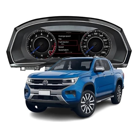 Painel Tft Digital Vw Amarok 2016 Á 2025 Com Moldura e Chicotes Plug&Play