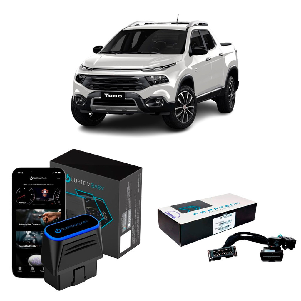 CustomEasy OBDII Plug And Play + Cabo Adaptador FT-OBD-SWG Toro 2017 2018 2019 2020 2021 2022 2023