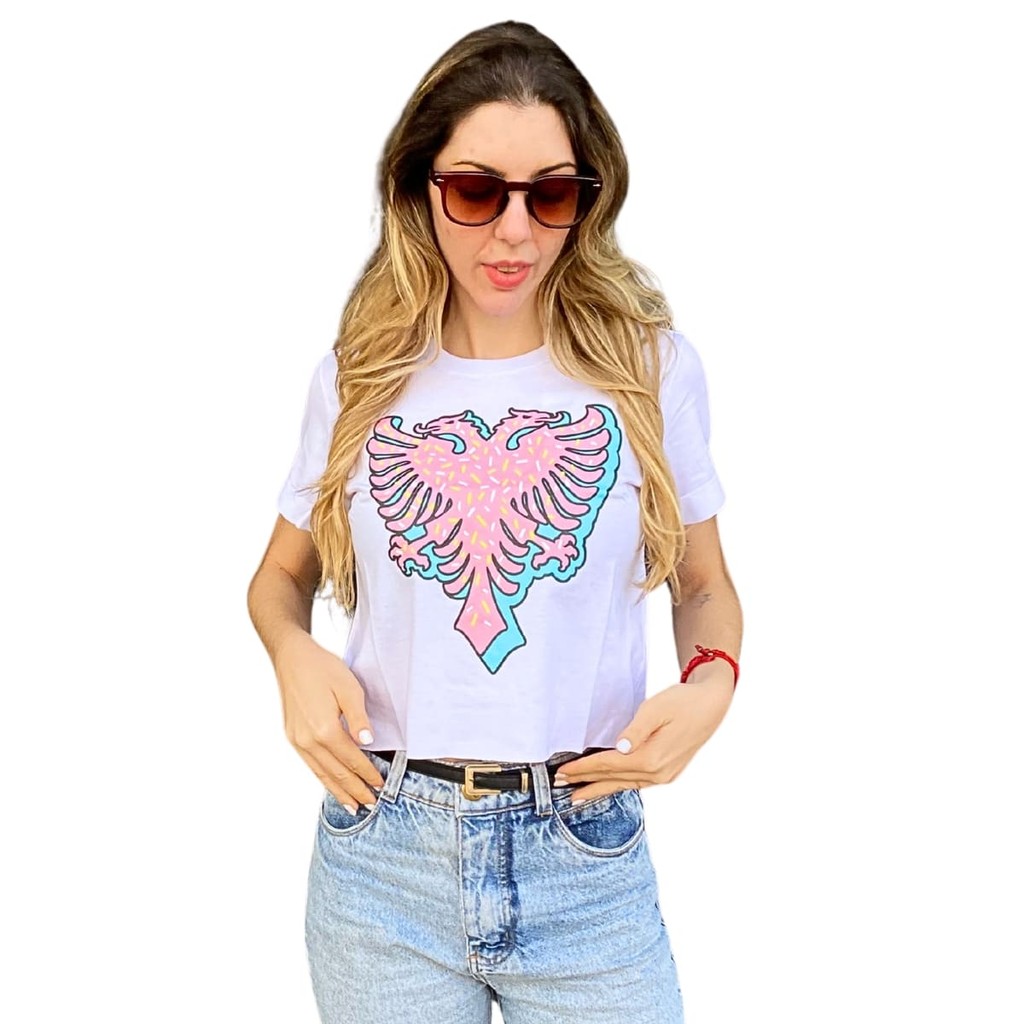Blusa Cavalera Feminino Folded Cropped Aguia Donuts