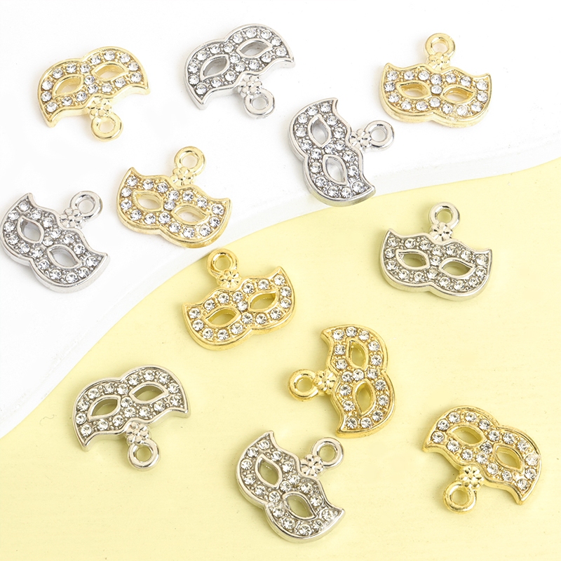10pcs Chic Rhinestones Brilhantes Máscara Incrustada Design De Olhos Encantamentos