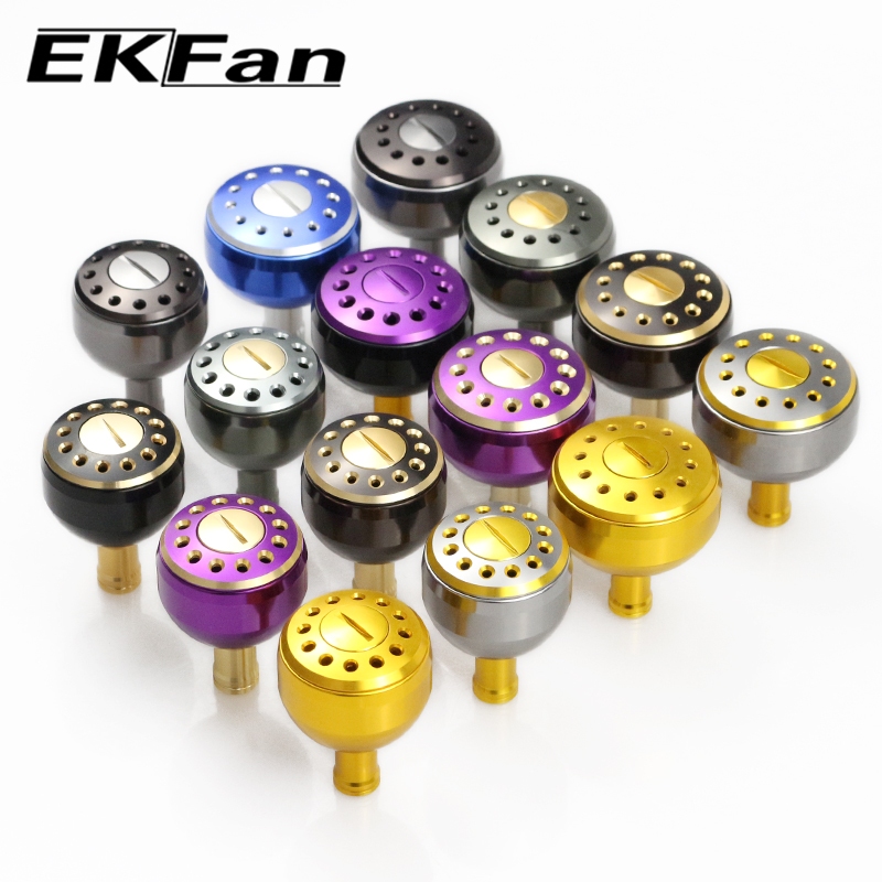 EKfan 32/38MM Aluminum alloy Fishing Reel Knobs for 7x4x2.5mm Daiwa Shimano Spinning Waterdrop Baitcasting lure Reel