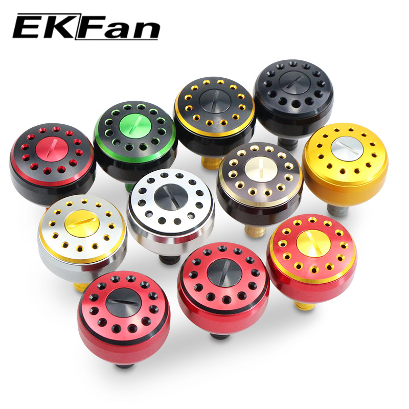 EKFan 32/35/38mm aluminum alloy Fishing reel Handle Knob fit 26mm Shaft abu daiwa shimano Spinning Baitcasting parts