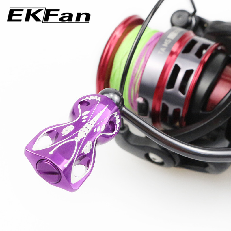 EKFan 1PC Aluminum alloy Fishing Reel knob for shimano daiwa abu Spinning Baitcasting with bearing shaft lure reel parts