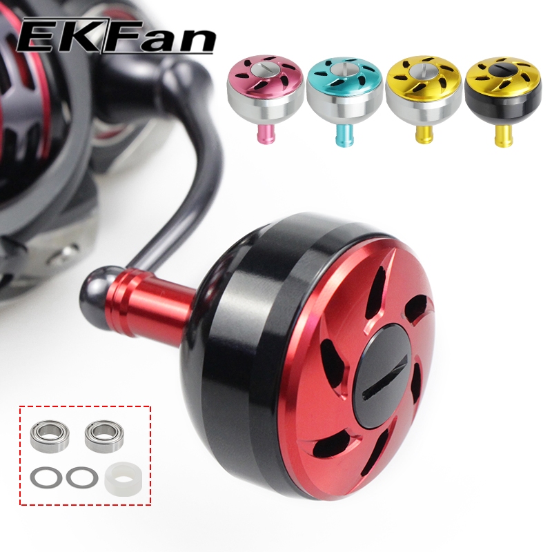 EKFan 38mm aluminum alloy Spinning Baitcasting Fishing Reel knob For A/D/S With bearings lure reel diy parts