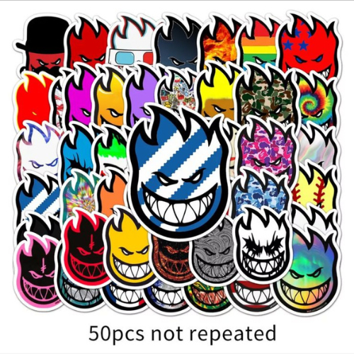 20 Pçs Adesivo De Vinil Impermeável  P002 Com Desenho De Snowboard  Skate  --Spitfire--  Moda À Prova D 'Água Adesivo --  Skate Snowboard Retro Graffiti Vinil Adesivo Notebook Carro - Moto - Caminhão - Bike - Stickers - Marcas - Dive