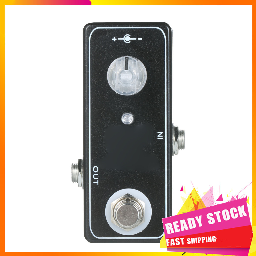 Gfgfgfgg Pedal de guitarra Clean Boost Efeito Booster BP com comutação True Bypass oferece até +20dB Pure Stereo Flare