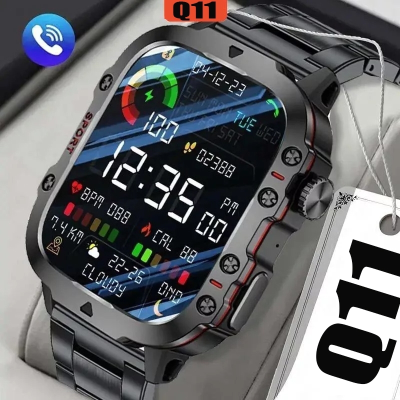Q11 Relógio Esportivo Smartwatch Homem Monitoramento de Saúde Bluetooth 2.1inches