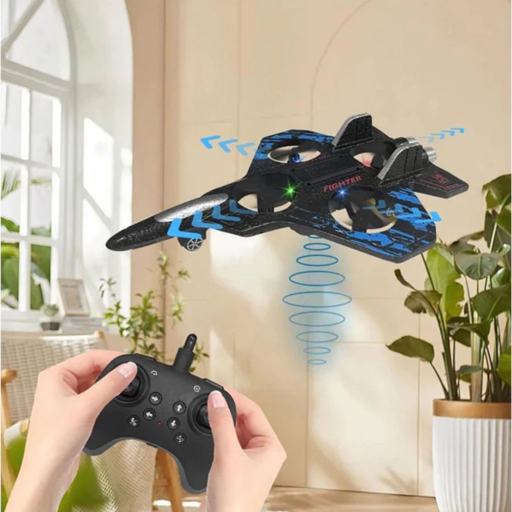 Avião Drone Combat Aircraft Controle Remoto 2.4ghz 4 Motores