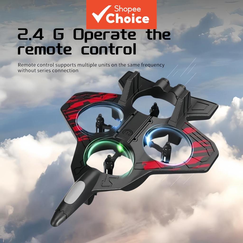 2.4G RC Drone Quadcopter Stunt Aircraft One Key Flip Controle Remoto Brinquedo Voador LED Presente Para Meninos