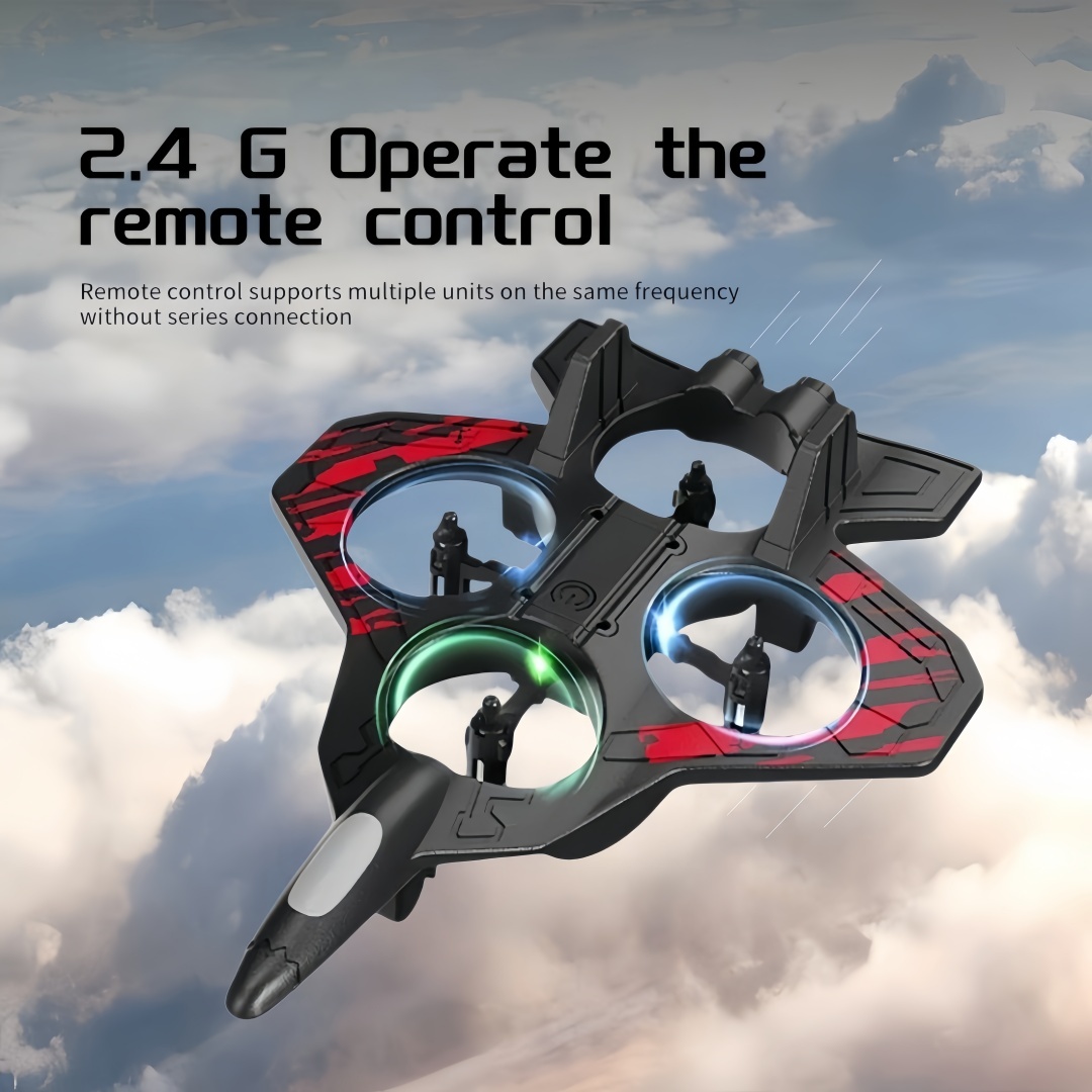 2.4G RC Drone Quadcopter Stunt Aircraft One Key Flip Controle Remoto Brinquedo Voador LED Presente Para Meninos