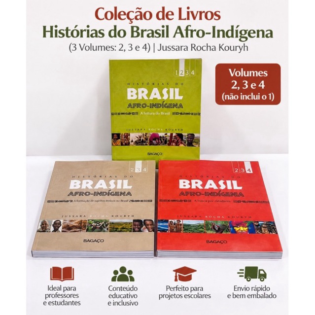 Coleção Histórias do Brasil Afro-Indígena – Volumes 2, 3 e 4 | Jussara Rocha