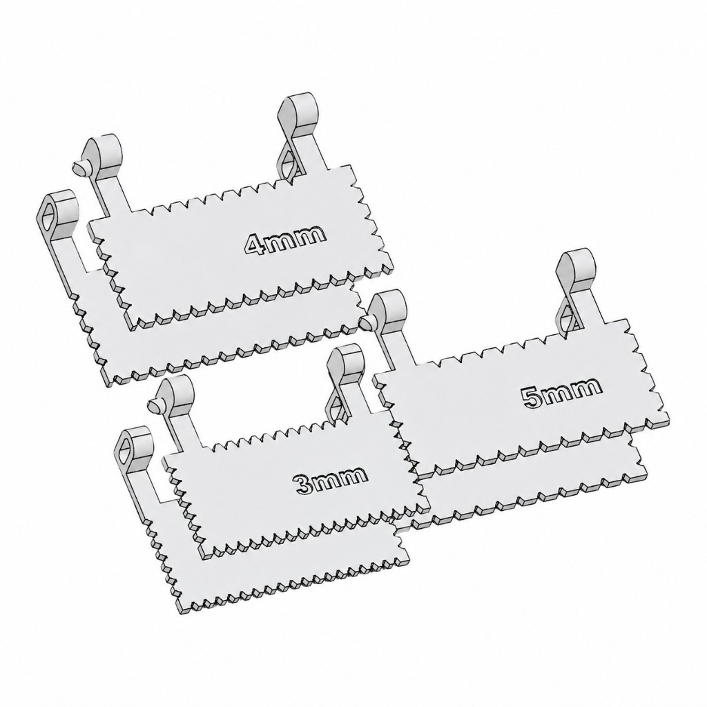 Ferramenta Quadrada Guia De Costura Com Espaçamento de Ponto 3,4 e 5mm Para Artesanato Manual DIY