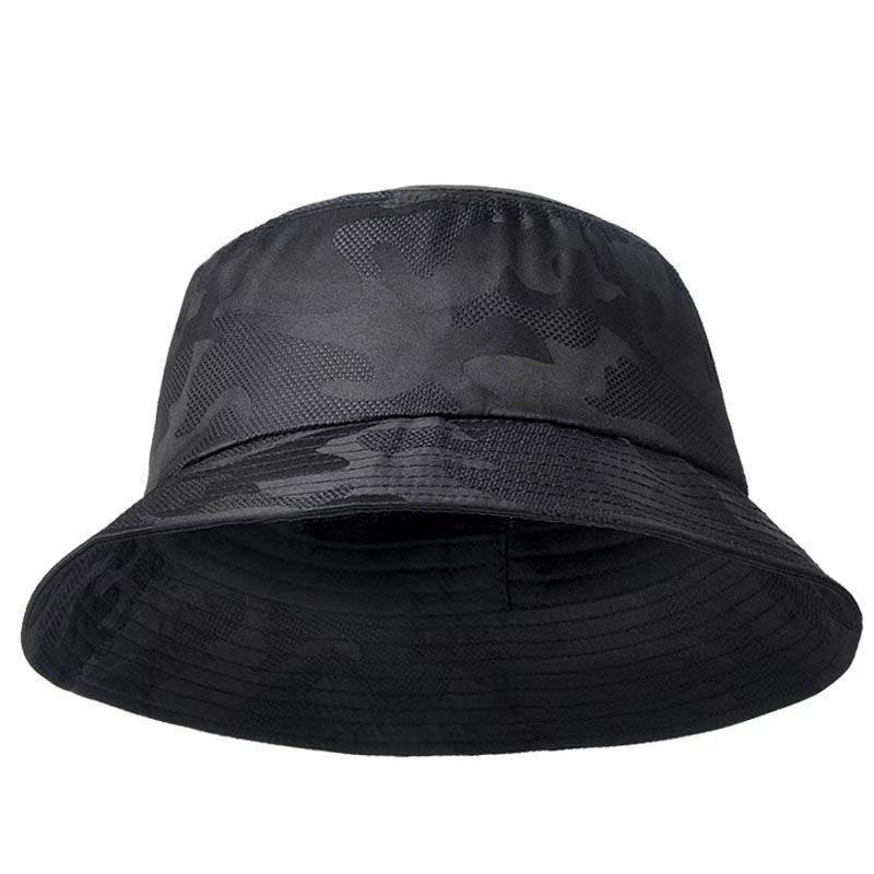 Novo Chapéu bucket camuflado unissex respirável, com ajuste dry-fit e proteção UV para pesca e viagens ao ar livre.