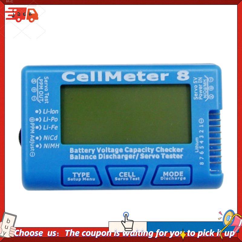 Medidor De Célula 8 AOK 8S Display Elétrico Servo Teste De Frequência Estreita Tester Descarregador De Bateria Testador