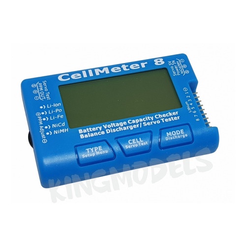 Teste De Servos Cellmeter - Lipo / Life / Nimh / Nicd - Azul