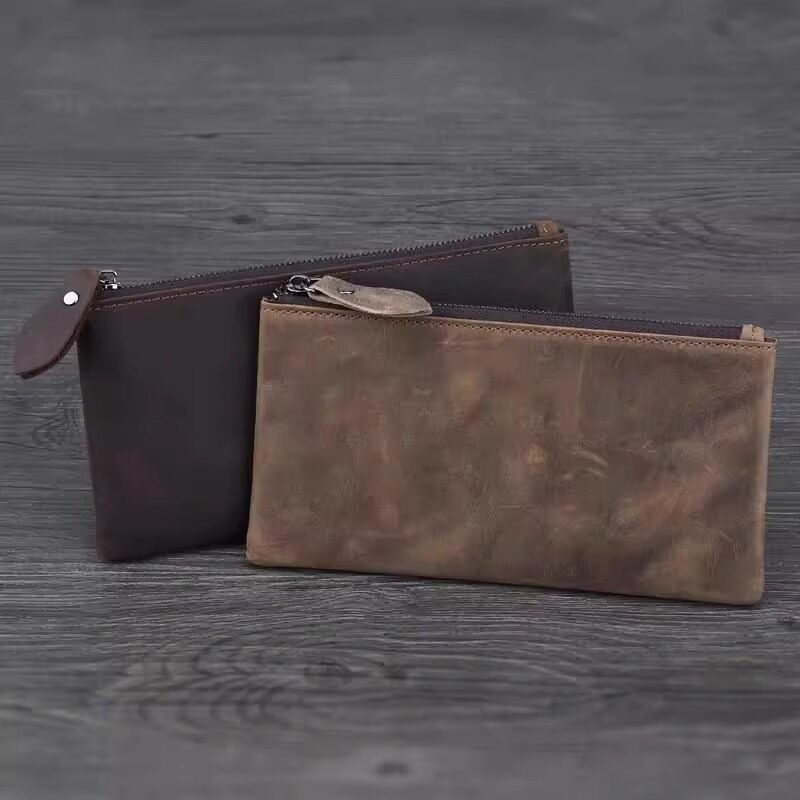 2025New retro-style, fashionable, and versatile men’s long wallet with large capacity and a simple design, perfect as a