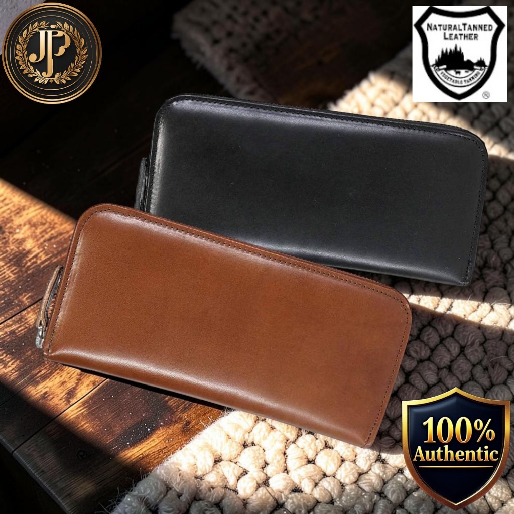[BERKUT] Tochigi Leather Zip-Around Long Wallet, Genuine Cowhide, Unisex, Large Capacity