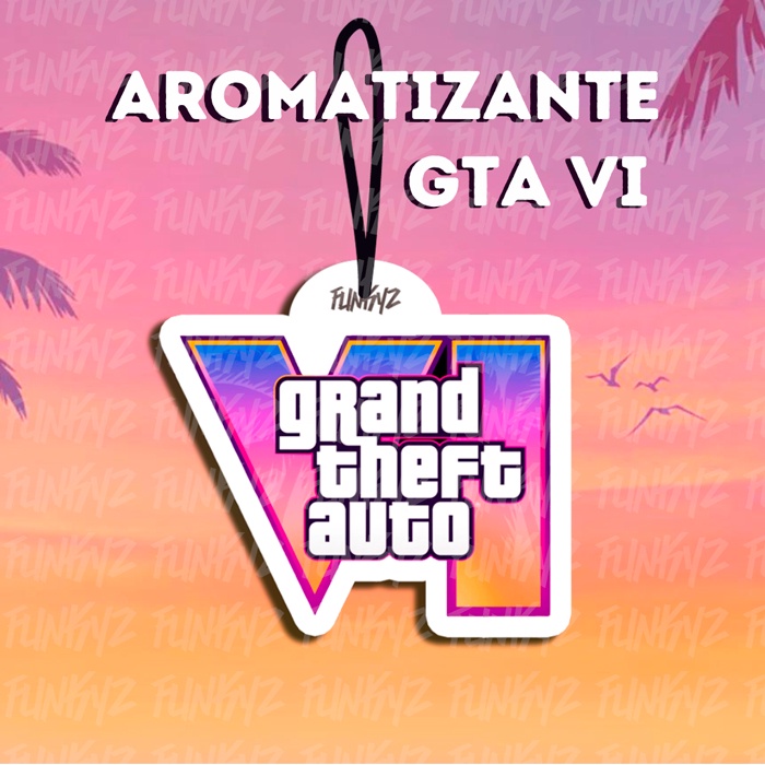 Aromatizante GTA 6 - Grand Theft Auto VI (Tipo Little Tree)