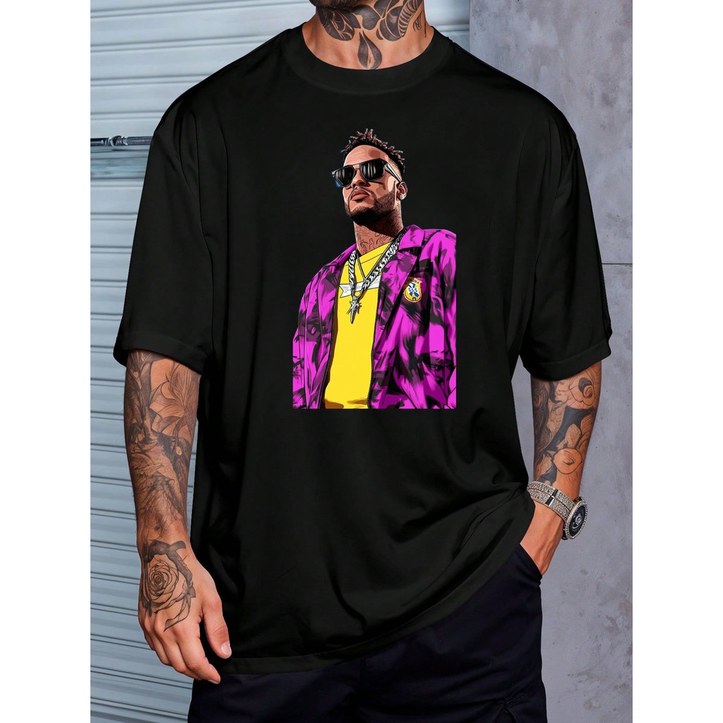 Camiseta Neymar GTA Grand Theft Jogador Futebol Camisa  Unissex Masculino Feminino 100%Algodão Streetwear