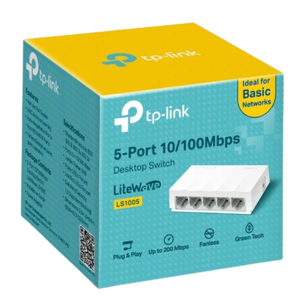 Switch 5 Portas 10/100 Mbps Hub Fast  Ls1005 Ethernet Tp Link