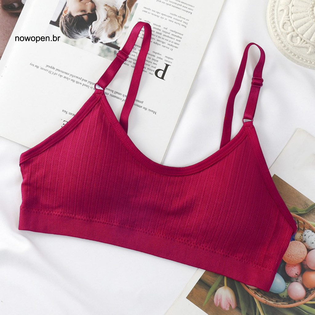 Women Sleep Bra Thin Cup Wireless Padded Sports for – Ribbed Cami Bralette No Underwire Comfortable Workout Cropped Ta