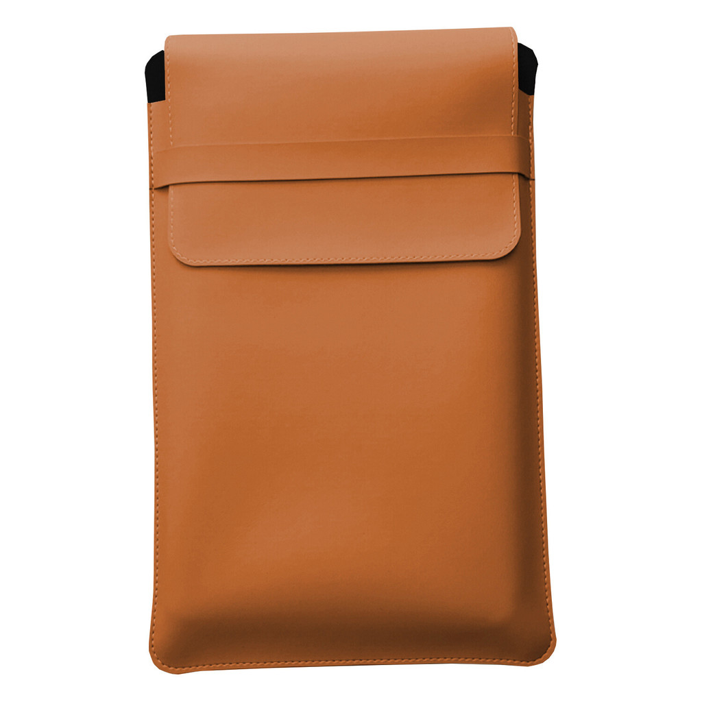 Luvas Pasta Capa Case Para Notebook Couro Caramelo